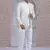 white art silk 3 piece bandhgala only