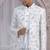 White art silk 3 piece bandhgala only
