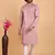 onion pink art silk straight kurta pajama for men