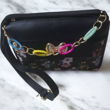 Women Floral Fabric Sling Bag | Pink Crossbody Messenger | Lightweight Daily Shoulder Bag 2