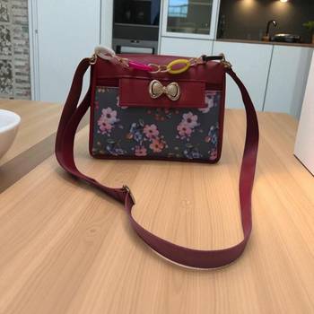 Trendy Check Printed Fabric Sling Bag for Women | Black Casual Crossbody 1