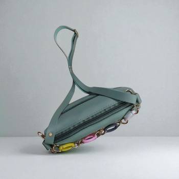 Multi-Colour Fabric Sling Bag | Floral & Check Printed Crossbody 3