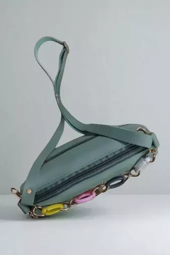 Multi-Colour Fabric Sling Bag | Floral & Check Printed Crossbody