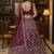 pink thread embroidered silk lehenga set choli with dupatta