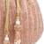 crystal cascade dusty pink & gold chevron beaded faux silk potli