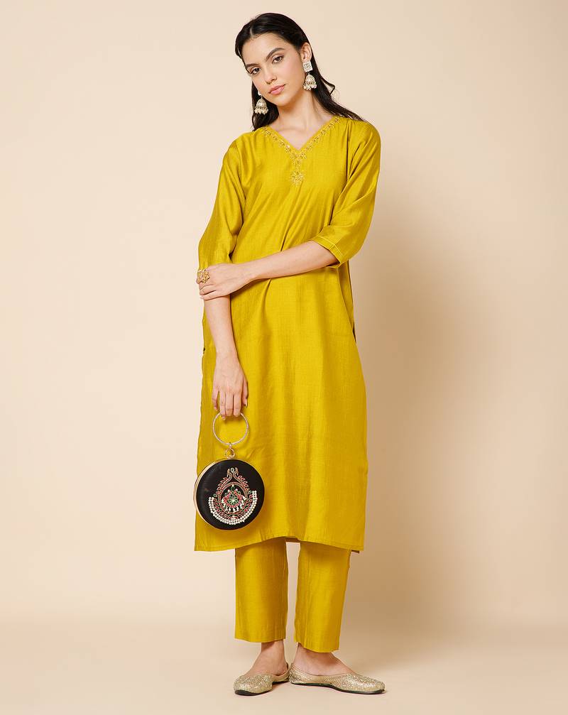 glided gleam black, pearl & multi peacock embroidered faux silk clutch