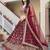 maroon sequins dola silk lehenga set choli with dupatta
