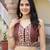 maroon sequins dola silk lehenga set choli with dupatta