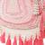 dewdrop fringe coral pink & ivory embellished velvet potli