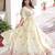 cream sequins embroidered organza festival lehenga set choli with dupatta