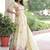 cream sequins embroidered organza festival lehenga set choli with dupatta