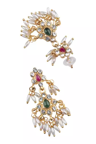 Handcrafted south indian guttapusalu necklace set
