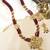 Traditional south indian bandhai long necklace set