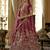 pink embroidered silk bridal lehenga set choli with dupatta with double dupatta