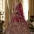 pink embroidered silk bridal lehenga set choli with dupatta with double dupatta