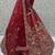 red embroidered silk bridal lehenga set choli with dupatta with double dupatta