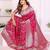 pink premium georgette art silk saree