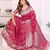 pink premium georgette art silk saree