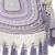 dewdrop fringe light lavender & ivory embellished velvet potli