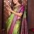 purple banarasi tissue art silk saree