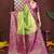 purple banarasi tissue art silk saree