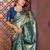 blue banarasi tissue art silk saree