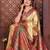 gold banarasi tissue art silk saree