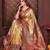 gold banarasi tissue art silk saree
