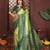 green banarasi tissue art silk saree