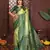 green banarasi tissue art silk saree