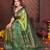 green banarasi tissue art silk saree