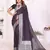 purple premium georgette art silk saree