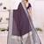 purple premium georgette art silk saree