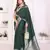 green premium georgette art silk saree