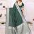 green premium georgette art silk saree