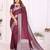 maroon premium georgette art silk saree