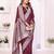 maroon premium georgette art silk saree