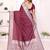 maroon premium georgette art silk saree