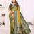 green premium south soft art silk saree
