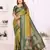 green premium south soft art silk saree