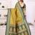 green premium south soft art silk saree