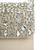 crystal cascade nude beige & silver stone embellished suede clutch