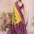 yellow premium south soft silk blend saree