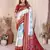 white premium south soft silk blend saree
