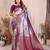 purple banarasi tissue art silk saree