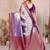purple banarasi tissue art silk saree