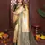 cream banarasi tissue art silk saree