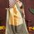 cream banarasi tissue art silk saree