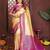 yellow banarasi tissue art silk saree
