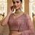 pink diamond work net lehenga set choli with dupatta